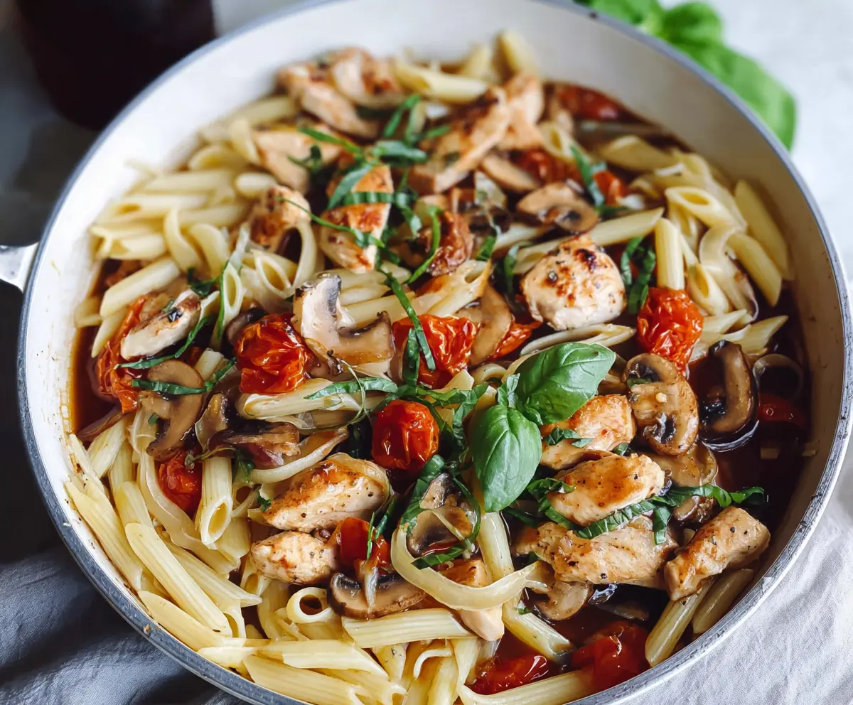 Delicious Balsamic Chicken Pasta: Easy, Veggie-Packed & Customizable
